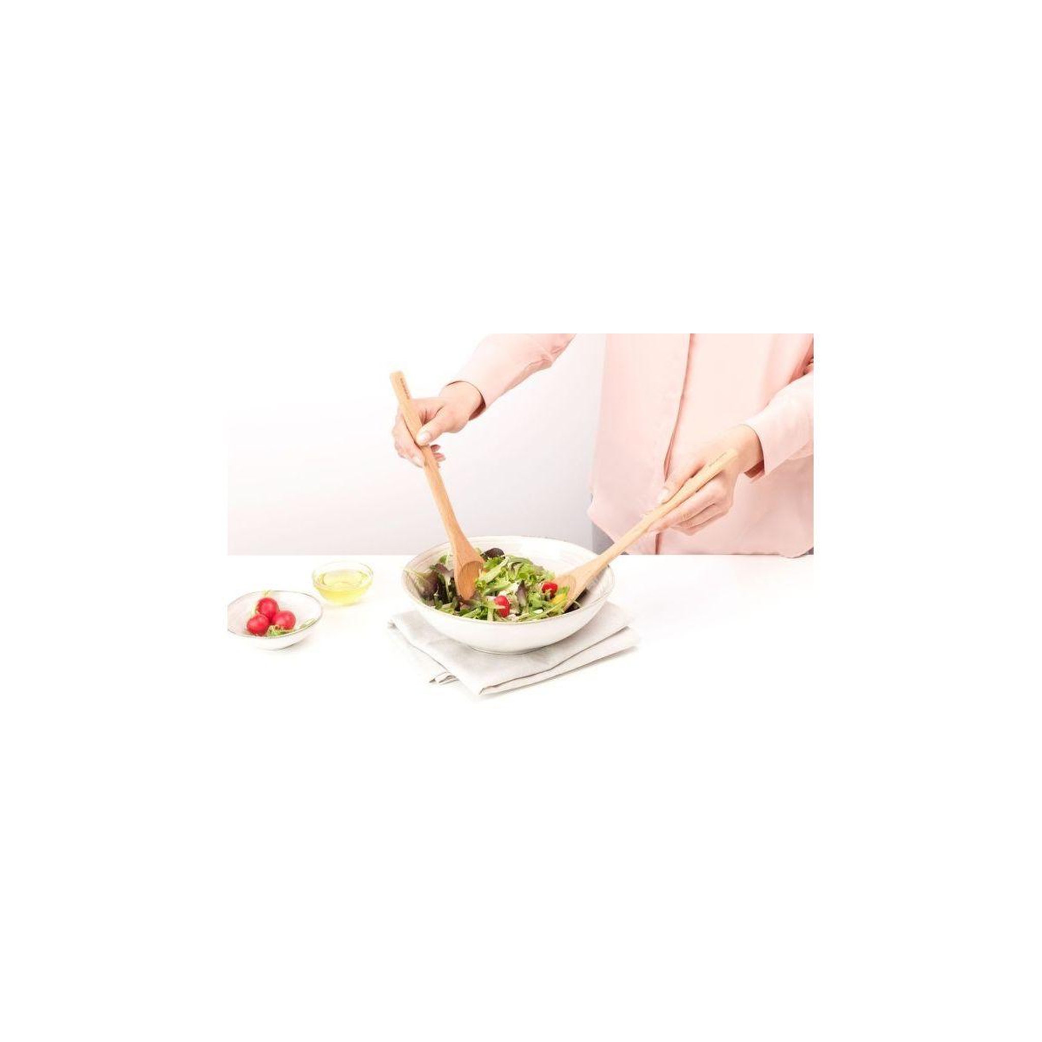 Voir la diapositive 2 : BRABANTIA Couverts a salade en bois kit de 2