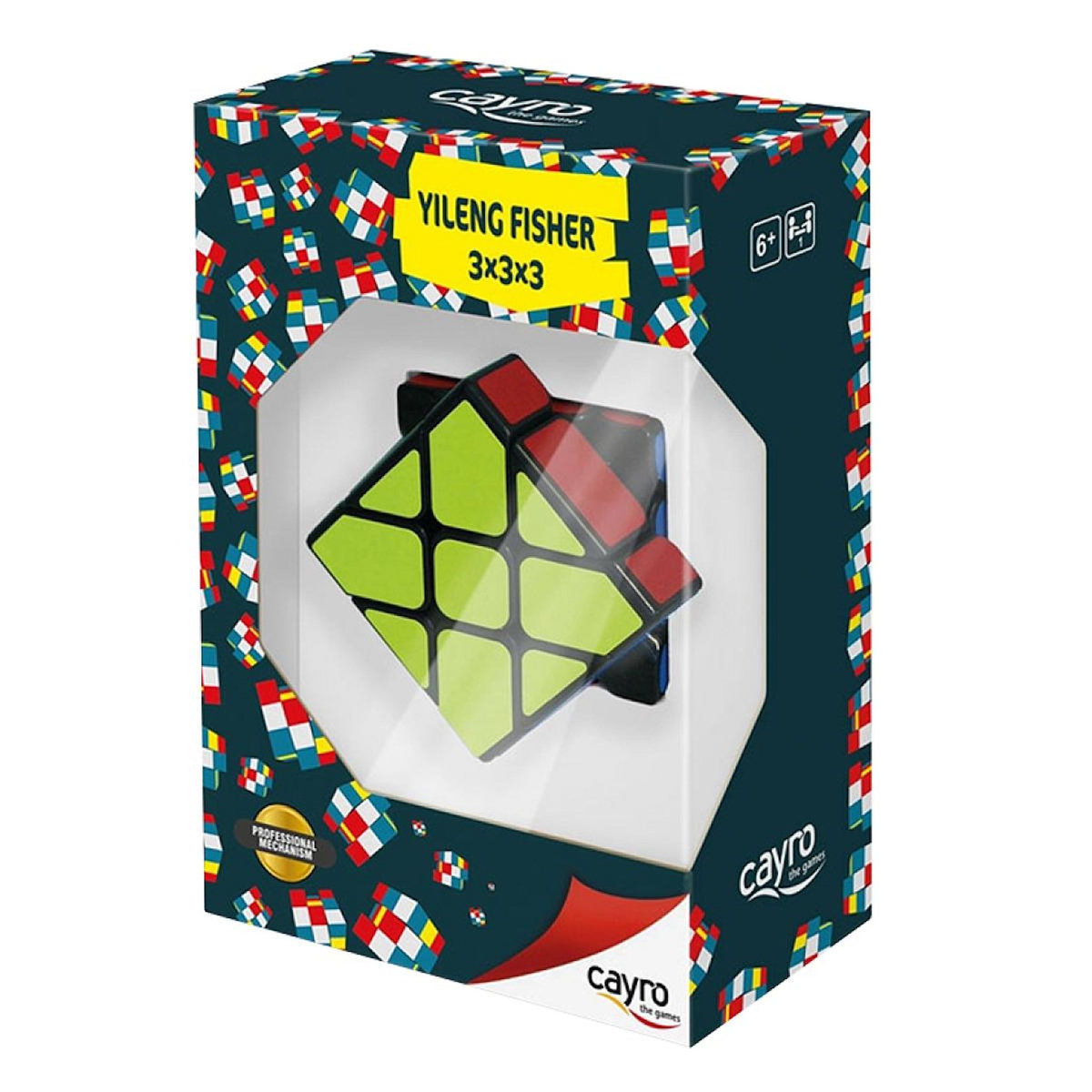 PIXIE GAMES Cube 3x3 Yileng Fisher - Casse tete rotatif