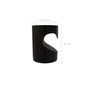 Voir la diapositive 4 : MAISON PAVANE Table d'appoint noire en bois de suar D35 cm-Chowi