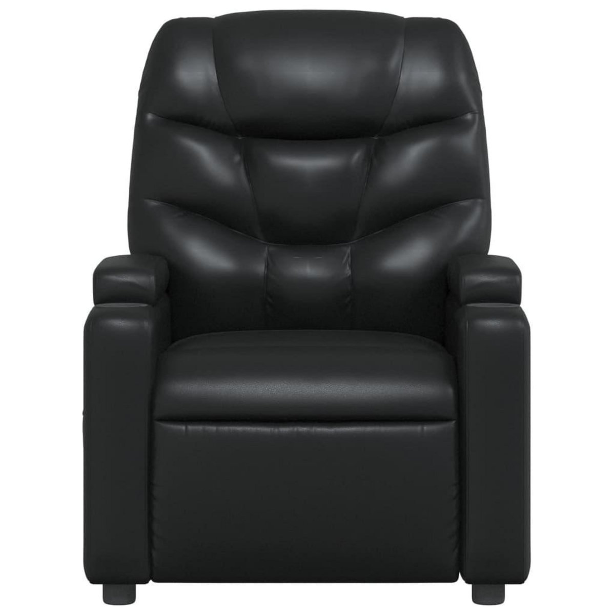 VIDAXL Fauteuil inclinable Noir Similicuir