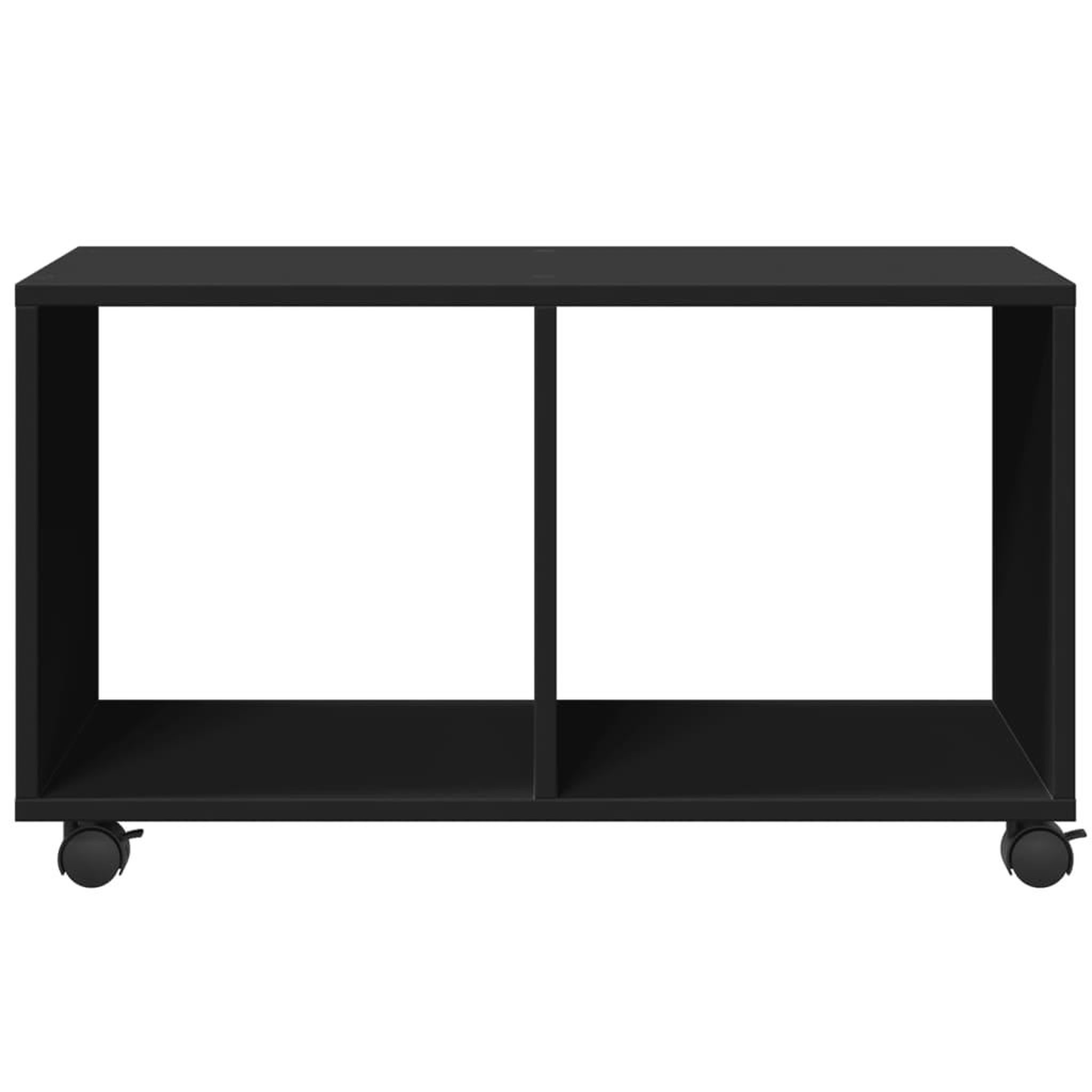 Voir la diapositive 5 : VIDAXL Armoire a roulettes noir 72x33x42,5 cm bois d'ingenierie