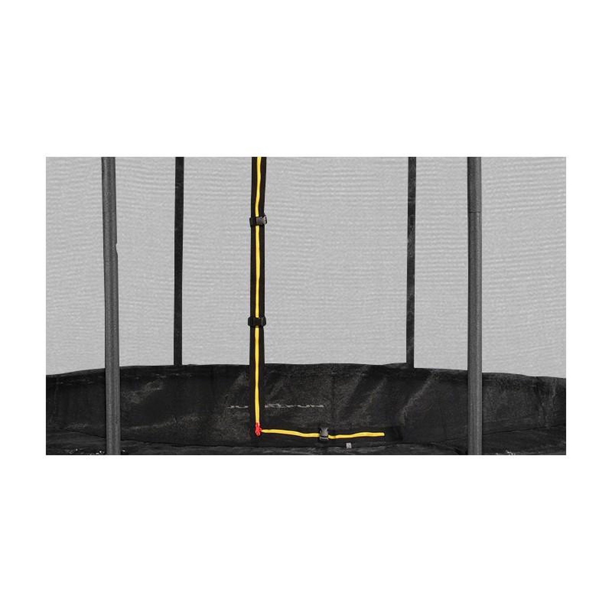 Voir la diapositive 2 : JUMP4FUN Filet intérieur de sécurité pour trampoline avec bouchons hauts de perches et ficelle : ø 12Ft, 10 Perches