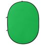 Voir la diapositive 3 : VIDAXL Ecran de fond de studio ovale 2 en 1 Vert et bleu 200x150 cm