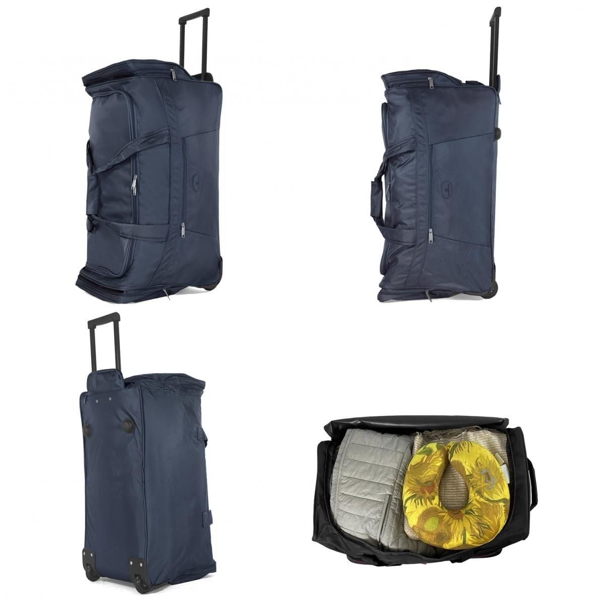 David Jones Sac de voyage avec roulettes 72L  64cm