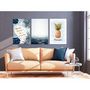 Voir la diapositive 2 : Paris Prix Tableau Imprimé  Pineapple Quote 3 Panneaux  60x120cm