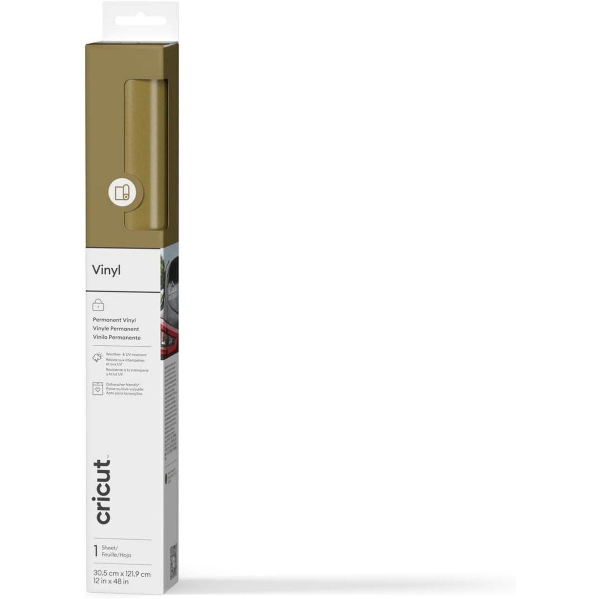 CRICUT Accessoire premium vinyl permanent 30x120cm (gold)
