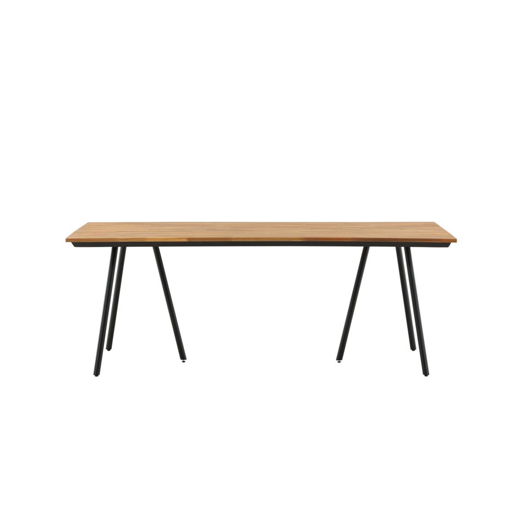 Voir la diapositive 3 : Paris Prix Table de jardin en bois  chan  200cm naturel