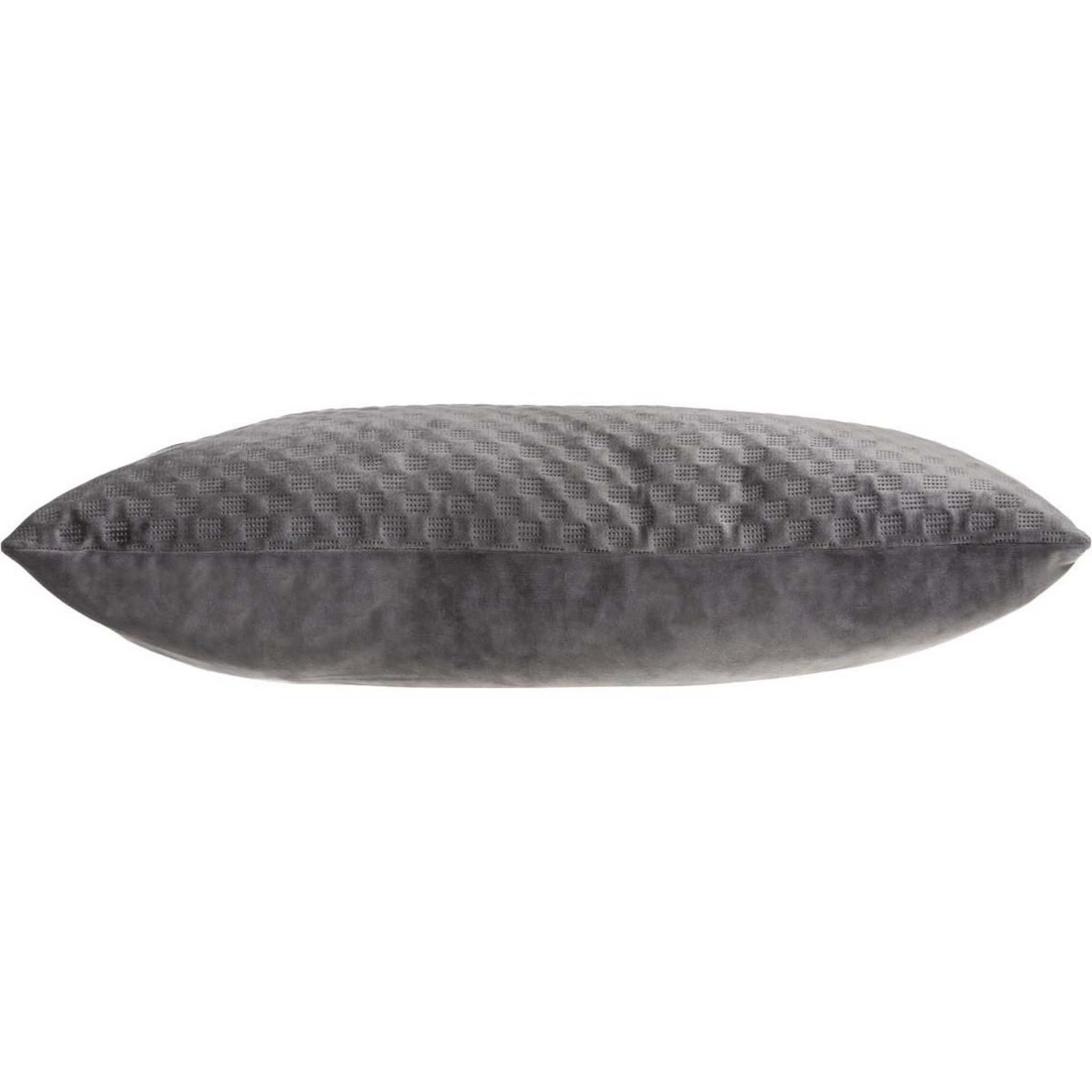 Voir la diapositive 3 : ATMOSPHERA Coussin déco en velours  dolce  38x58cm gris