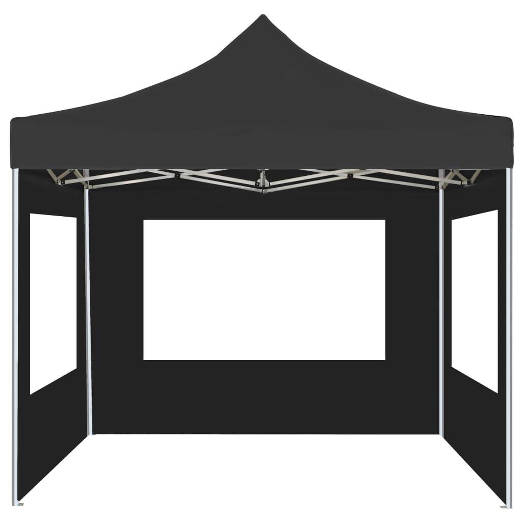 Voir la diapositive 4 : VIDAXL Tente de reception pliable a parois Aluminium 3 x 3m Anthracite