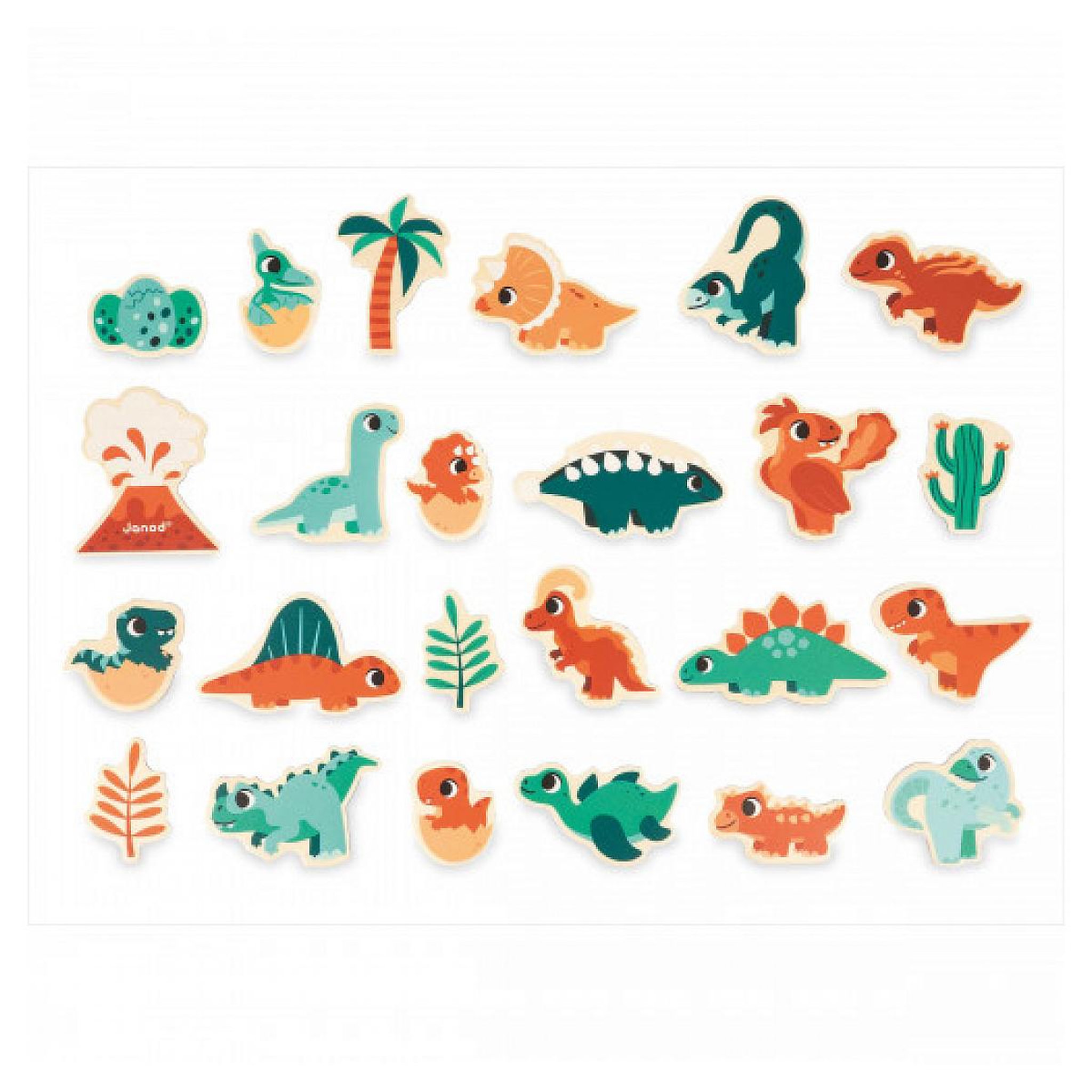 Voir la diapositive 4 : Juratoys-Janod Magnets Dinosaures 24 pièces
