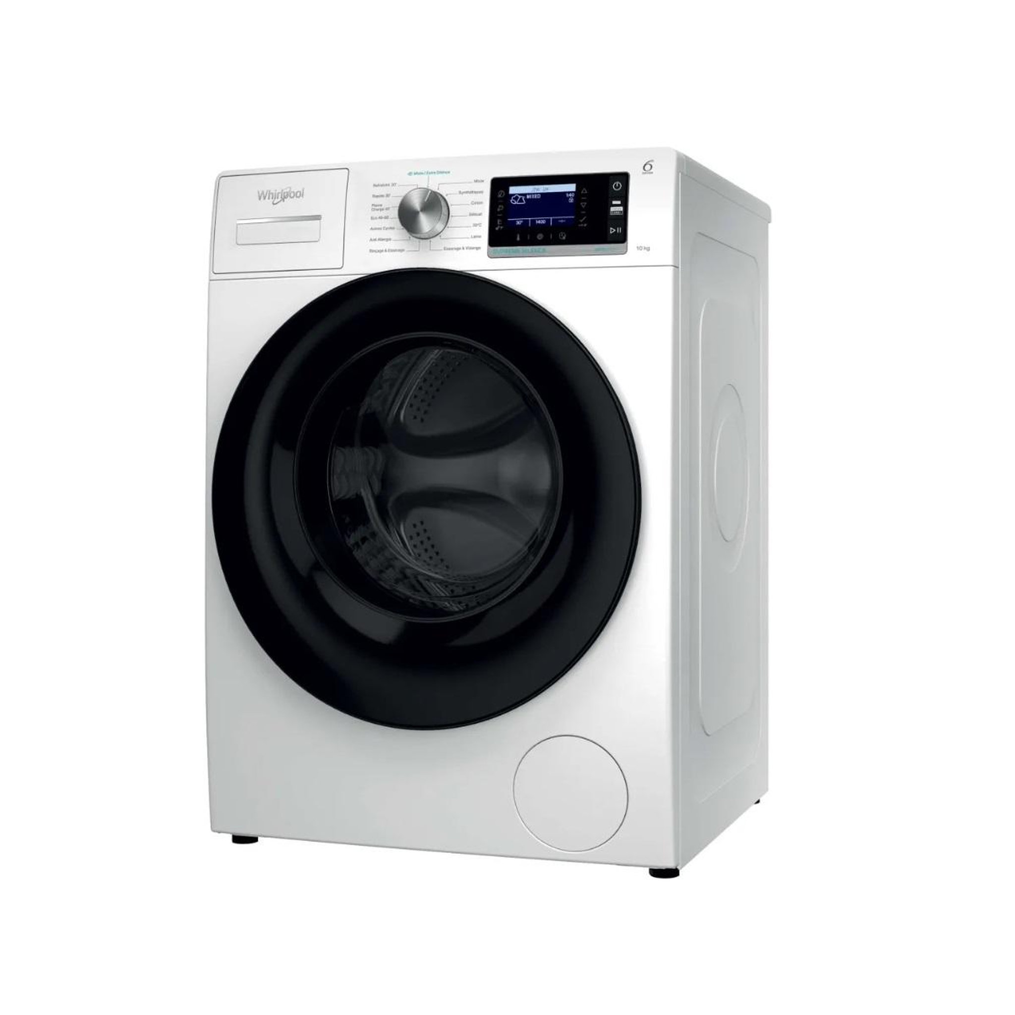 Whirlpool Lave-linge frontal 10kg 1400 tours/min blanc - w608fr
