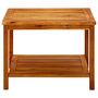 Voir la diapositive 2 : VIDAXL Table basse 60x60x45 cm Bois d'acacia solide