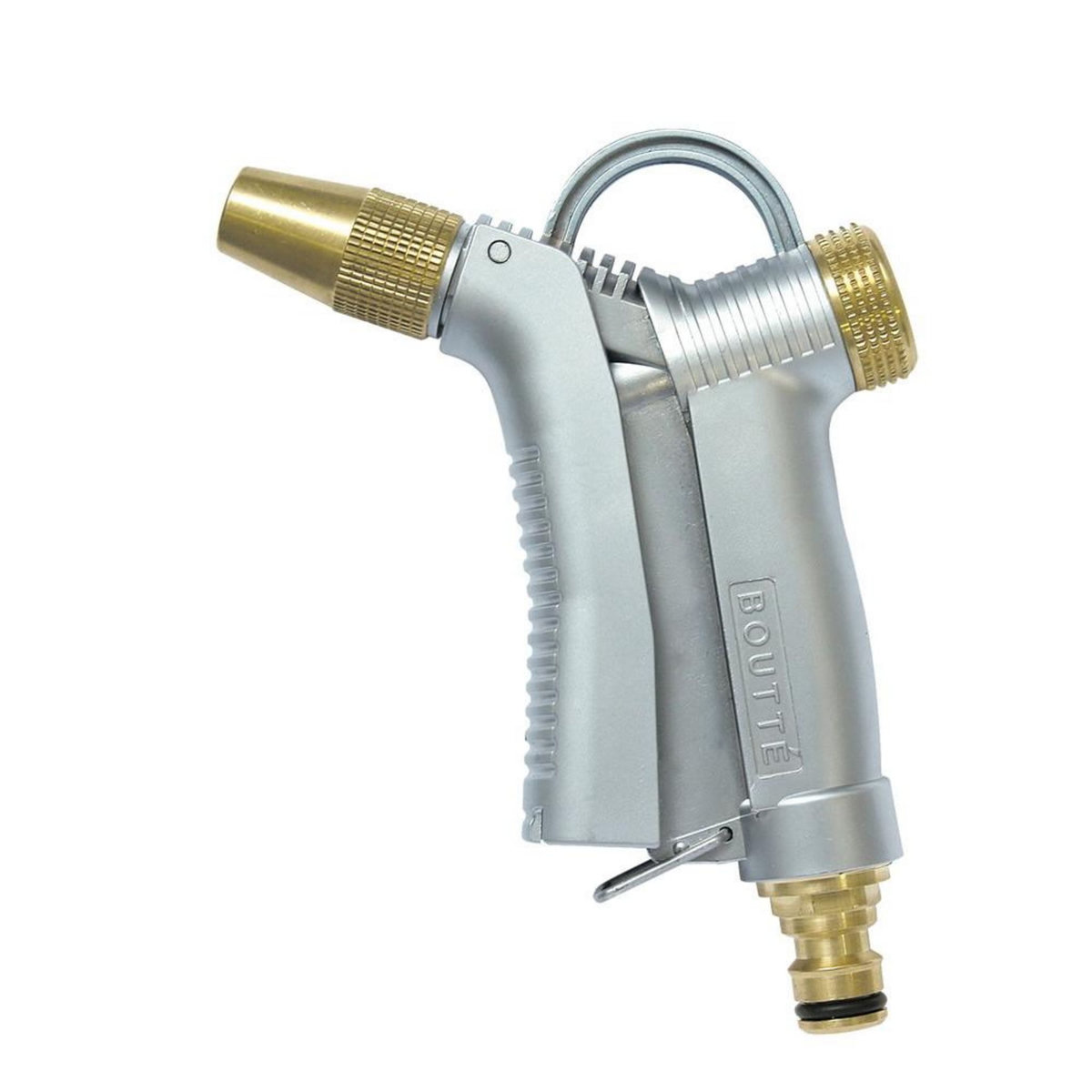 CENTRALE BRICO Pistolet tout métal multijet avec raccord rapide