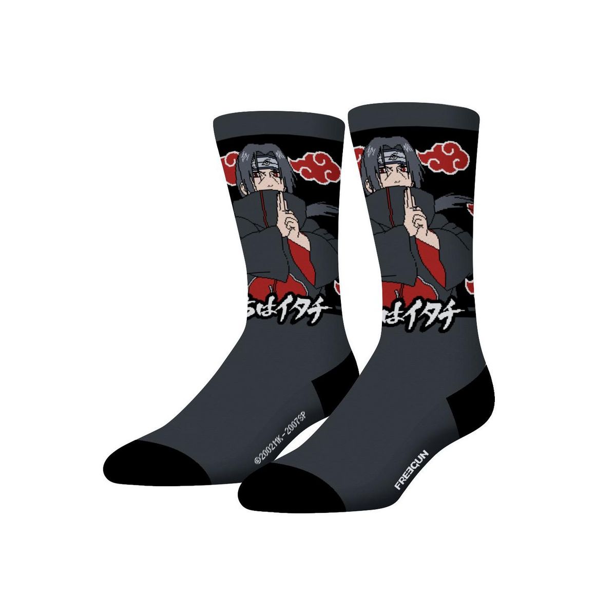 FREEGUN Lot de 4 paires de chaussettes Homme Naruto Shippuden
