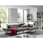 Voir la diapositive 3 : BEST MOBILIER Lisbona - canapé d'angle droit convertible - 5 places - avec têtières