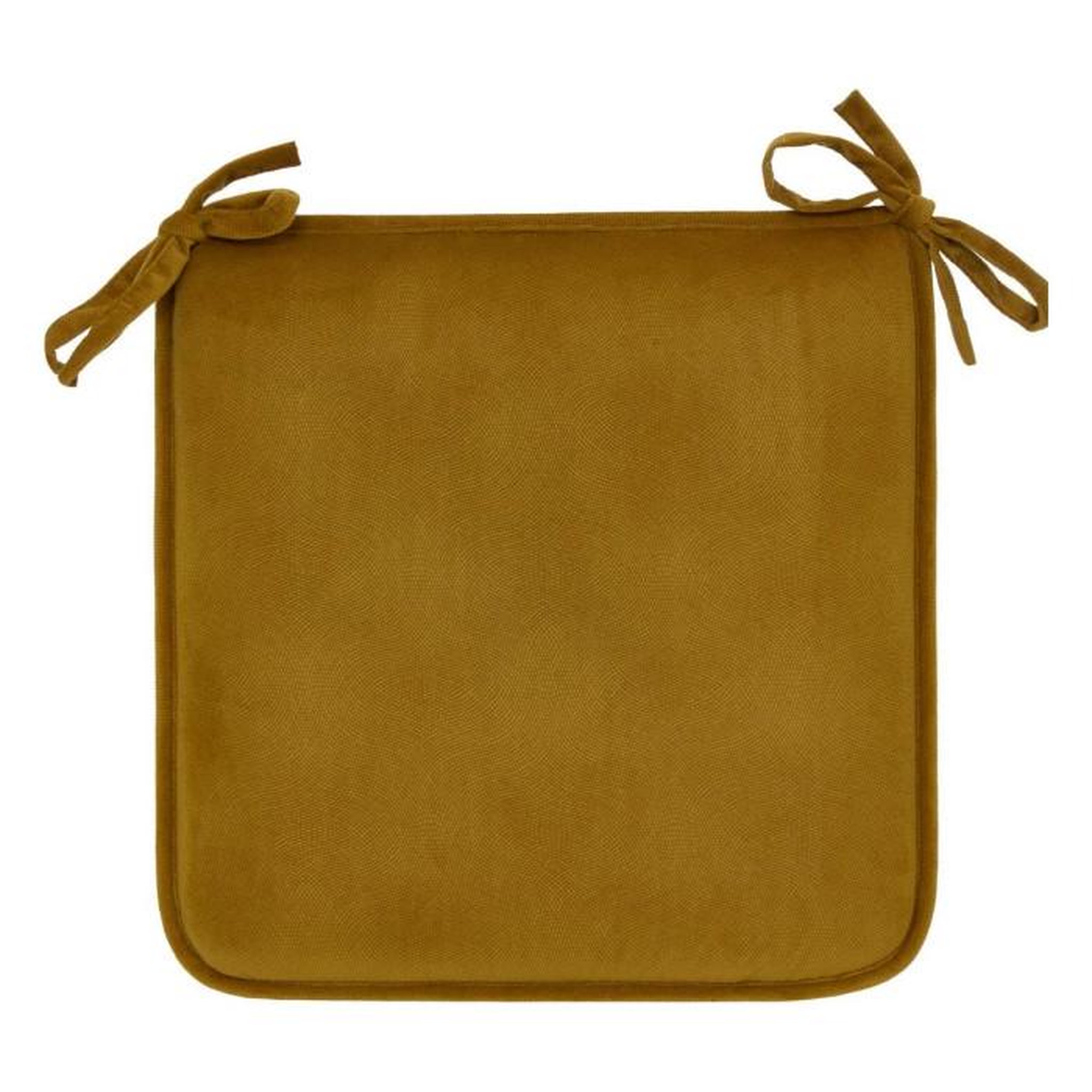 ATMOSPHERA Galette de Chaise Uni  Lilou  38x38cm Mordoré