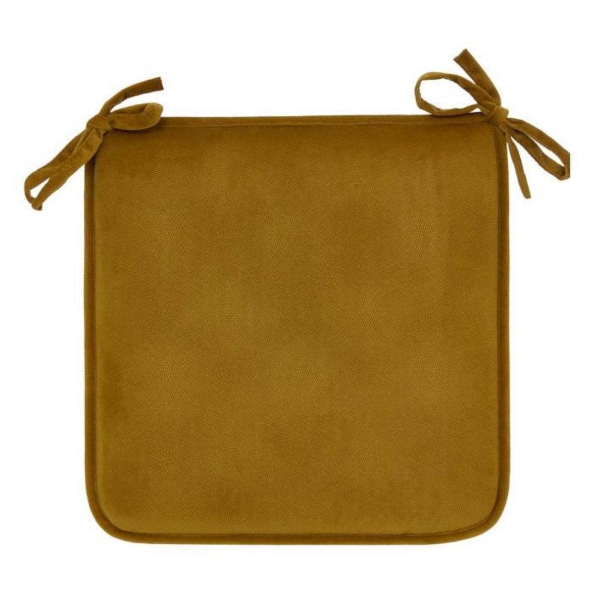 ATMOSPHERA Galette de Chaise Uni  Lilou  38x38cm Mordoré