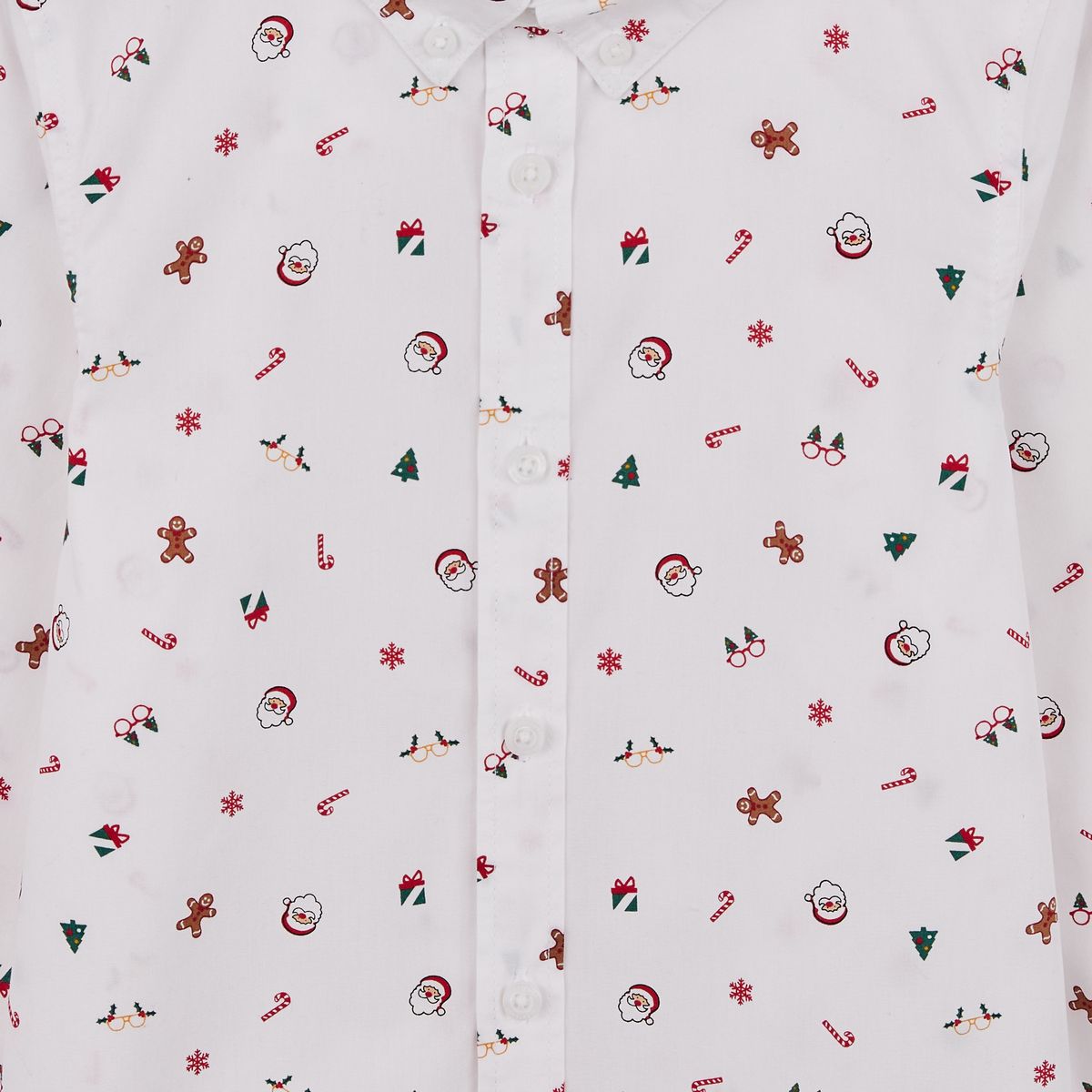 INEXTENSO Chemise de Noël blanche garçon 