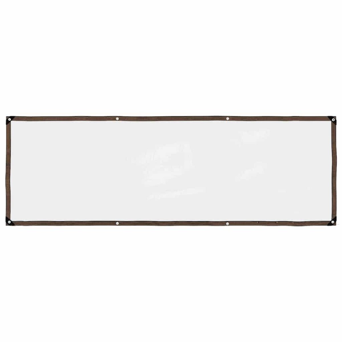 VIDAXL Bache transparente avec œillets 1x3 m polyethylene