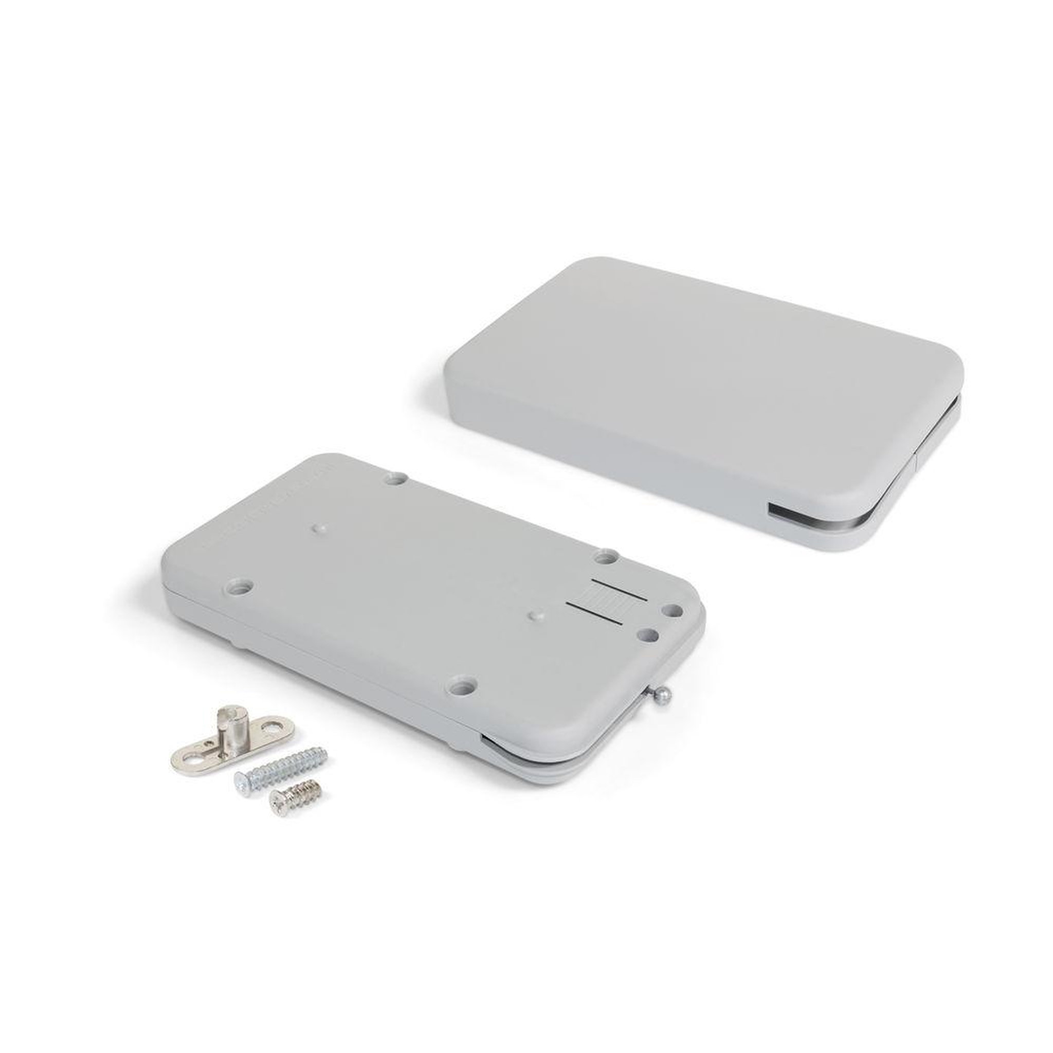 EMUCA SRL Mécanisme pour portes abattant Miniwinch avec cache, 14 Kg, Plastique gris