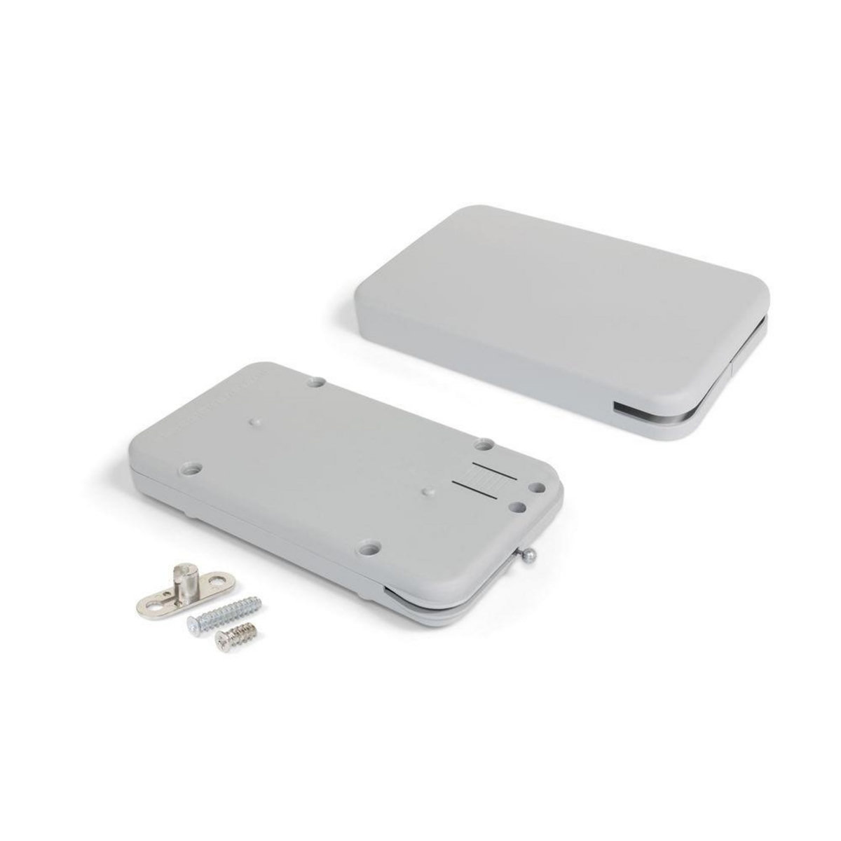 EMUCA SRL Mécanisme pour portes abattant Miniwinch avec cache, 14 Kg, Plastique gris