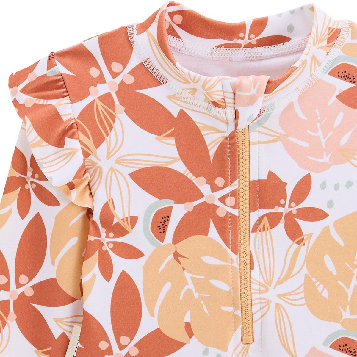 Petit Béguin Maillot de bain 1 pièce bébé manches longues Cassis