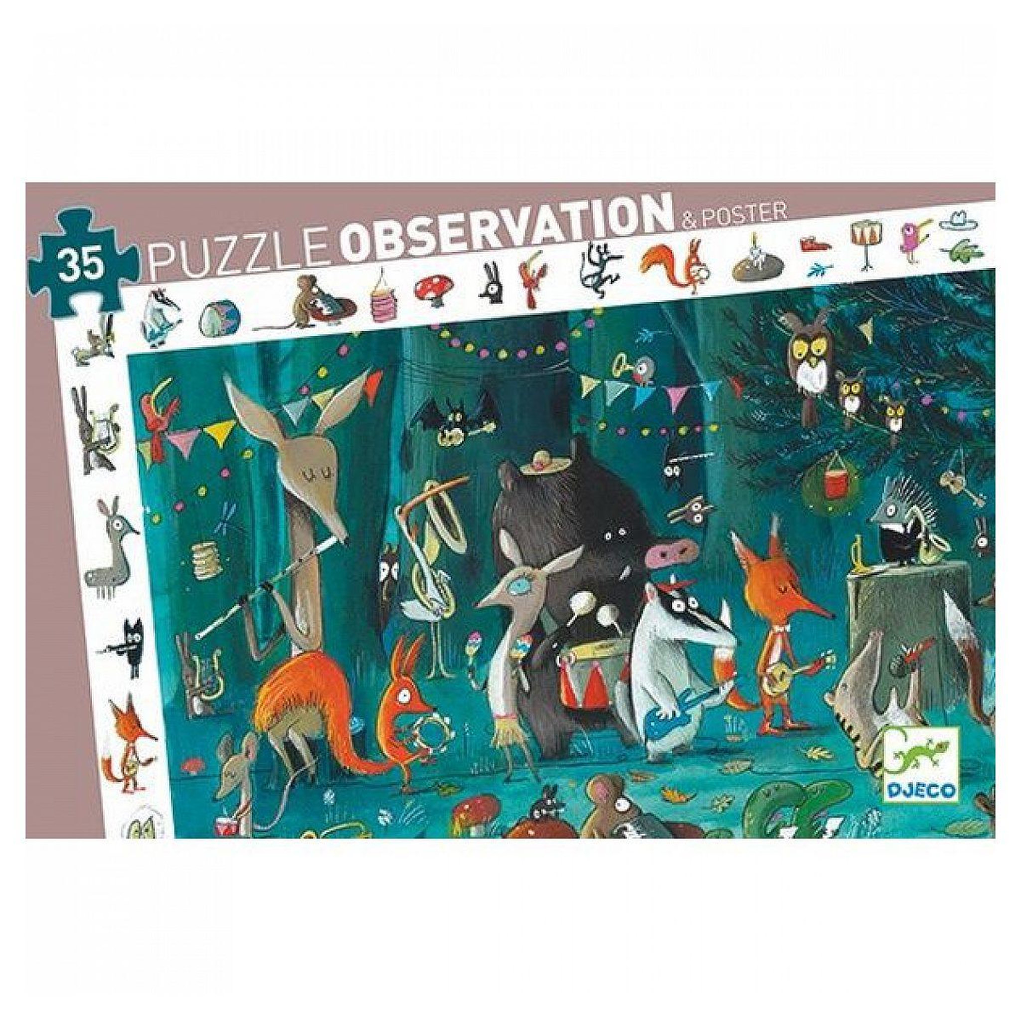 Voir la diapositive 2 : Djeco Puzzle d observation l orchestre 35 pieces