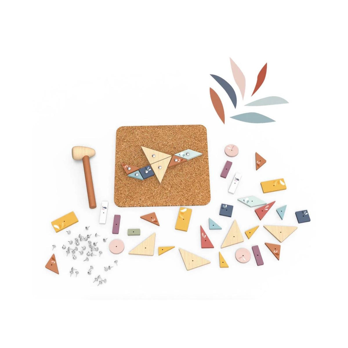 SPEEDY MONKEY Jeu de creation a clous avec pieces en bois