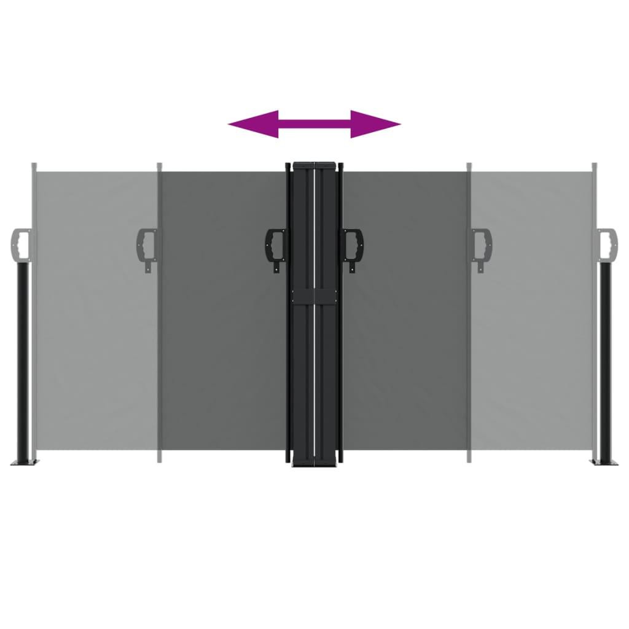 Voir la diapositive 5 : VIDAXL Auvent lateral retractable anthracite 120x600 cm