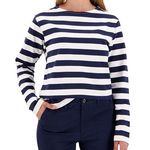 DOCKERS T shirt Manches  ongues Blanc/ Femme Dockers Boatneck. Coloris disponibles : Bleu