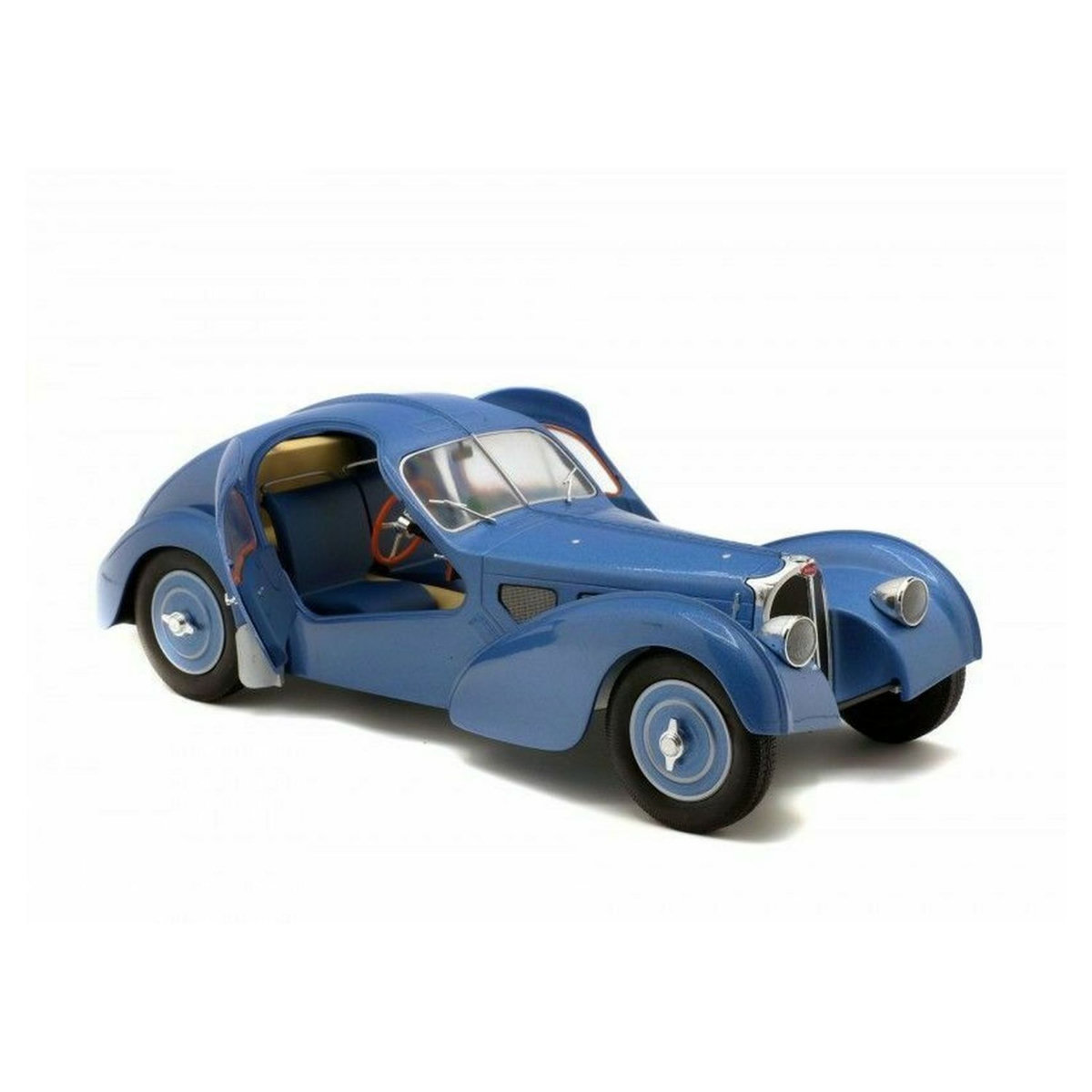 SOLIDO Voiture miniature Bugatti Atlantic 1937 gris bleu métallisé-1/18éme