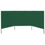 Voir la diapositive 2 : VIDAXL Paravent 3 panneaux Tissu 400 x 120 cm Vert
