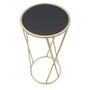 Voir la diapositive 6 : Paris Prix Table d'Appoint Design  Milla  75cm Noir & Or
