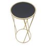 Voir la diapositive 6 : Paris Prix Table d'Appoint Design  Milla  75cm Noir & Or