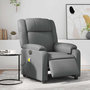 Voir la diapositive 1 : VIDAXL Fauteuil de massage inclinable electrique gris similicuir
