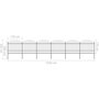 Voir la diapositive 6 : VIDAXL Cloture de jardin a dessus en lance Acier (1,5-1,75)x10,2m Noir