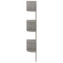 Voir la diapositive 5 : VIDAXL Etagere d'angle murale gris beton 19x19x123cm bois d'ingenierie