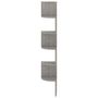 Voir la diapositive 5 : VIDAXL Etagere d'angle murale gris beton 19x19x123cm bois d'ingenierie