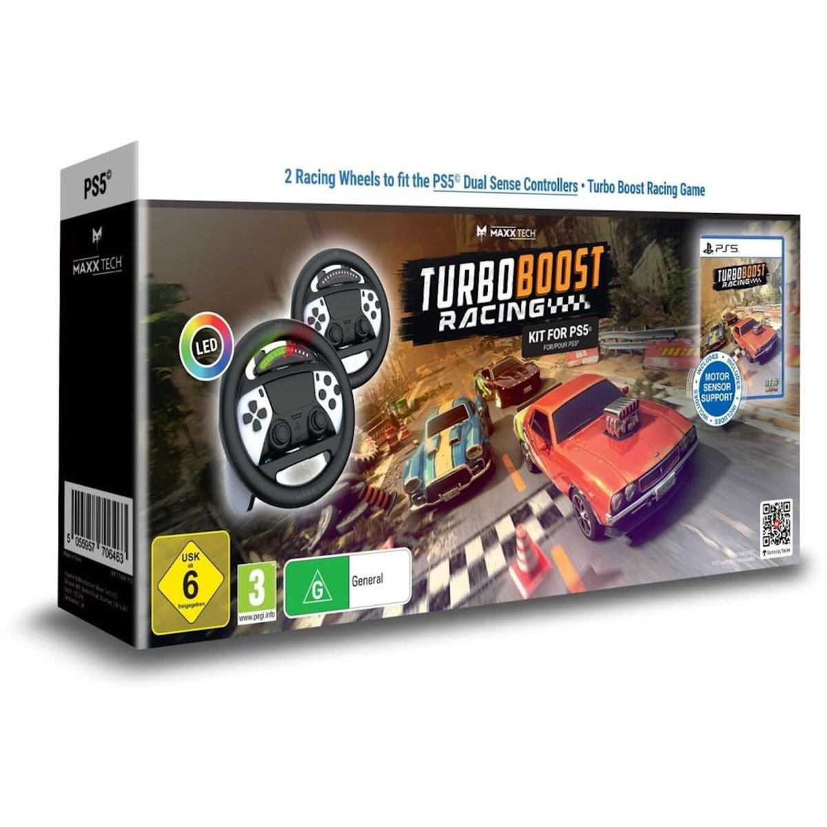 Just for games Turbo Booster Racing - Kit (volants + jeu) - Jeu PS5