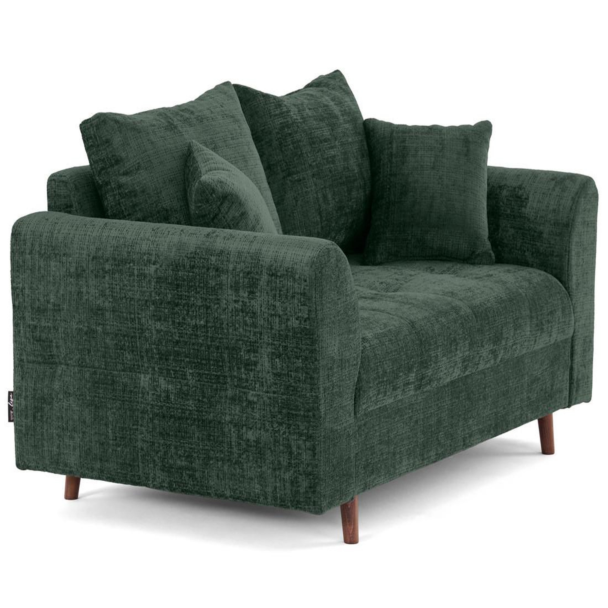 Voir la diapositive 4 : LISA DESIGN Rune - canapé droit 2 places en velours texturé