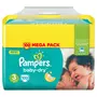 PAMPERS Lot de 3, BABY DRY Mega Couches Standard T3 (4-9 kg) X100