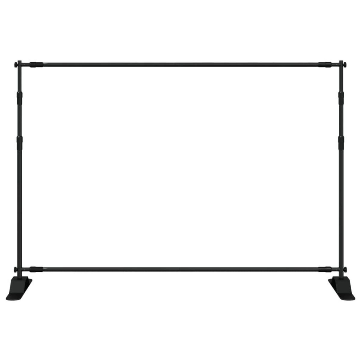 VIDAXL Support de toile de fond noir 305x243 cm acier