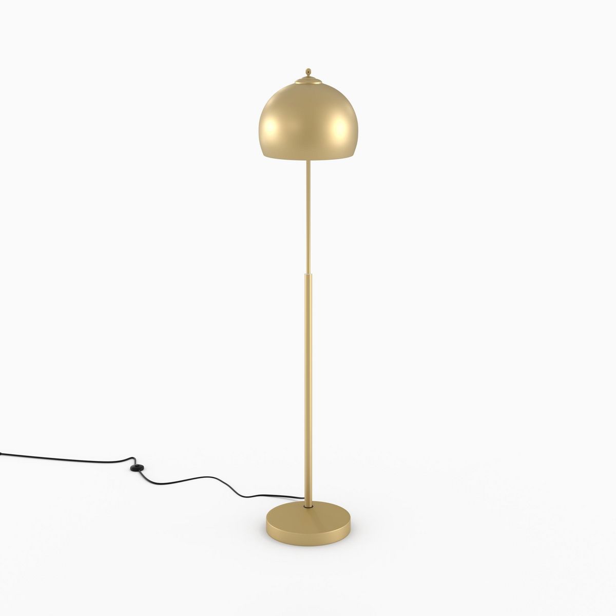 Rendez vous déco Lampadaire en métal couleur noir et laiton - Dinard