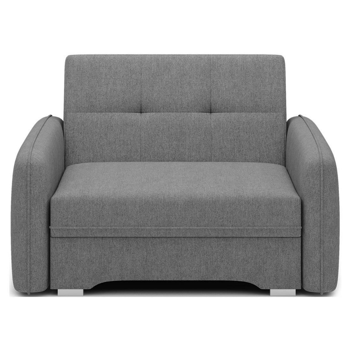 BEST MOBILIER Michelle - fauteuil convertible avec coffre en velours