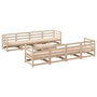 Voir la diapositive 1 : VIDAXL Salon de jardin 9 pcs bois de pin massif