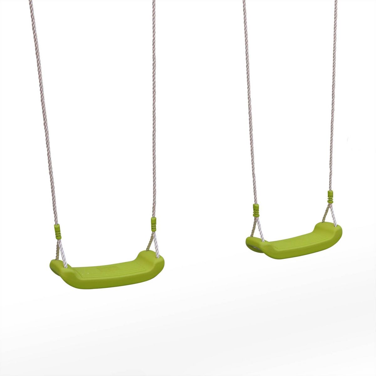 SWEEEK Aire de jeux MISTRAL en bois avec 2 balançoires et échelle en corde en pin autoclave