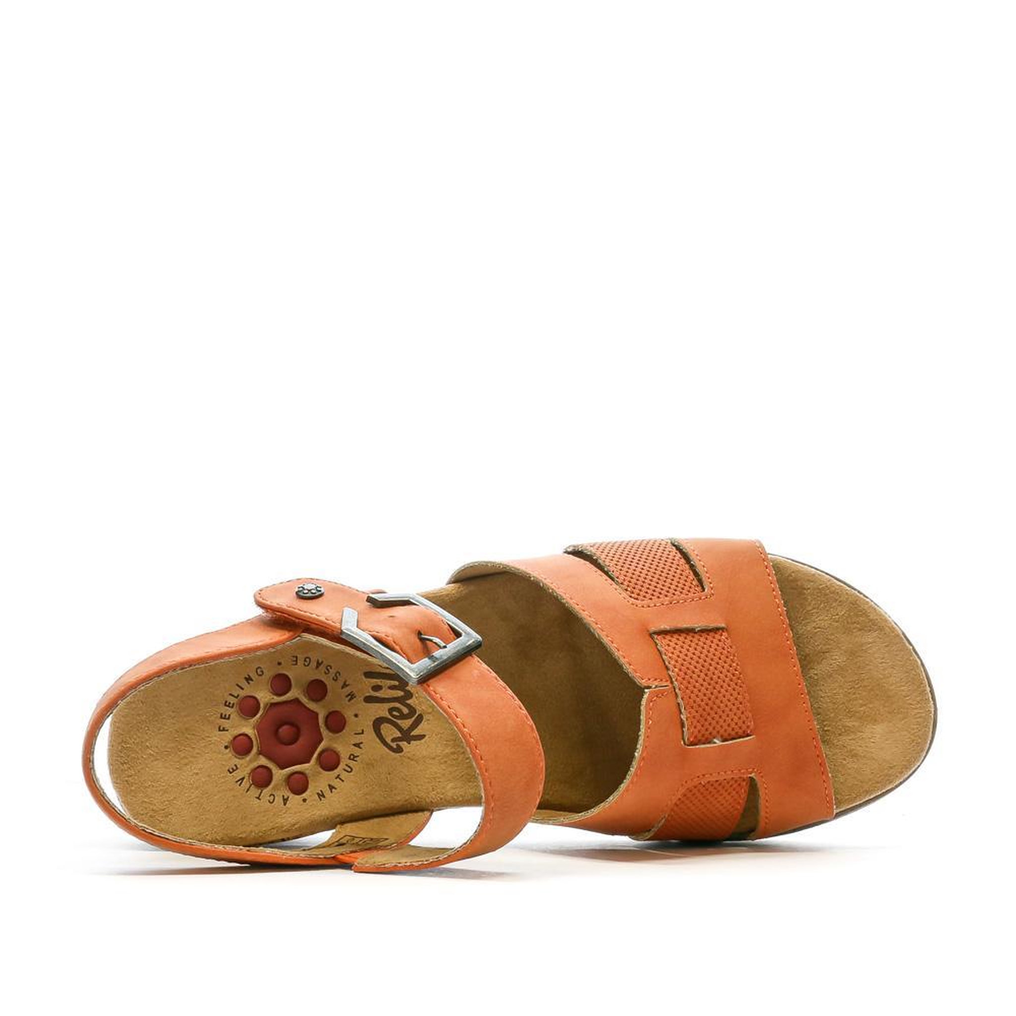 Voir la diapositive 4 : RELIFE Sandales Orange Femme RELIFE Hursul