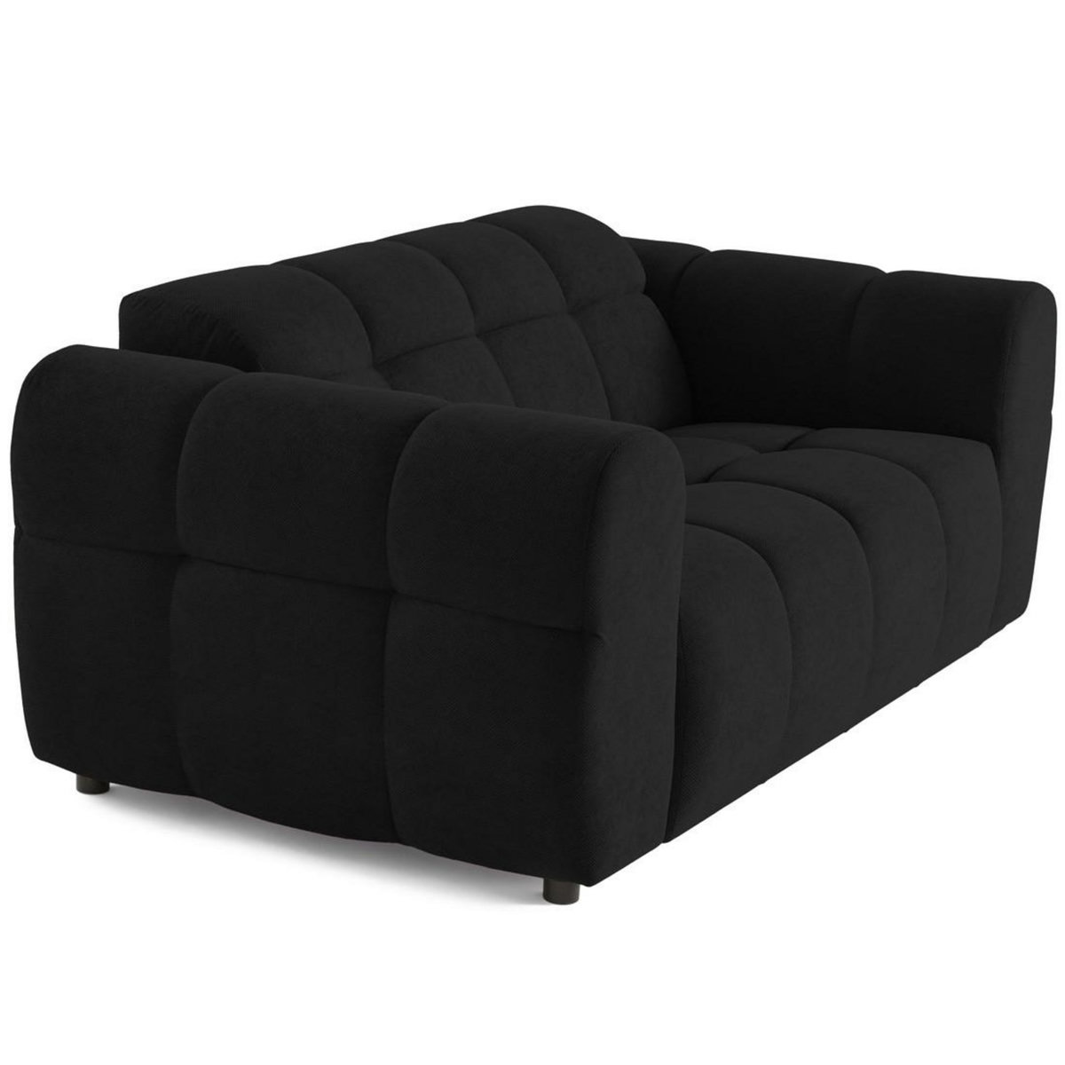 LISA DESIGN Ray - canapé droit 2 places en tissu texturé