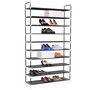 Voir la diapositive 2 : VIDAXL Range-chaussures avec 10 etageres Metal et Tissu non tisse Noir