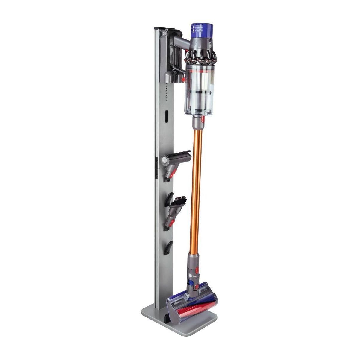 XAVAX Support de rangement pour aspirateur sans fil - argent
